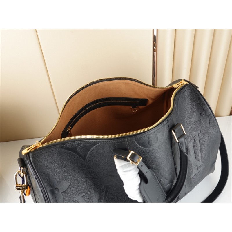 Louis Vuitton Keepall Bandouliere 45 Monogram Empreinte  Leather M45532