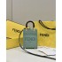 Fendi Mini Sunshine Shopper bag in mint green leather