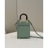 Fendi Mini Sunshine Shopper bag in mint green leather