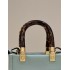 Fendi Mini Sunshine Shopper bag in mint green leather