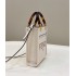 Fendi Mini Sunshine Shopper in white leather