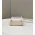 Fendi Mini Sunshine Shopper in white leather