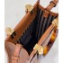 Fendi Mini Sunshine Shopper in brown leather