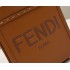 Fendi Mini Sunshine Shopper in brown leather