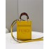 Fendi Mini Sunshine Shopper bag in yellow leather