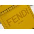 Fendi Mini Sunshine Shopper bag in yellow leather