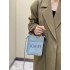 Fendi Mini Sunshine Shopper bag in light blue leather