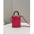 Fendi Mini Sunshine Shopper bag in pink leather