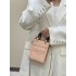 Fendi Mini Sunshine Shopper bag in pale pink leather