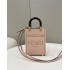 Fendi Mini Sunshine Shopper bag in pale pink leather