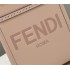 Fendi Mini Sunshine Shopper bag in pale pink leather
