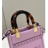 Fendi Mini Sunshine Shopper bag in purple leather