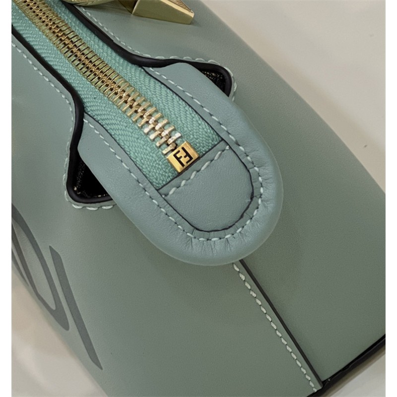 Fendi By The Way Mini Small Boston bag in mint green leather 