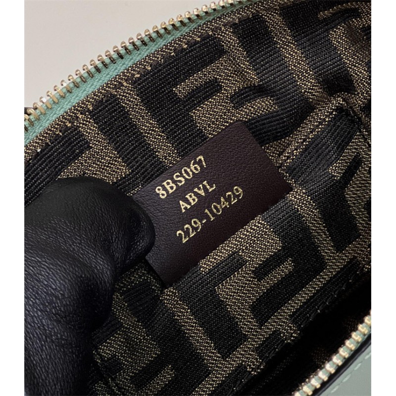 Fendi By The Way Mini Small Boston bag in mint green leather 