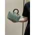 Fendi By The Way Mini Small Boston bag in mint green leather 