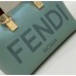 Fendi By The Way Mini Small Boston bag in mint green leather 