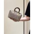 Fendi By The Way Mini Small Boston bag in dove gray leather 