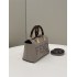 Fendi By The Way Mini Small Boston bag in dove gray leather 