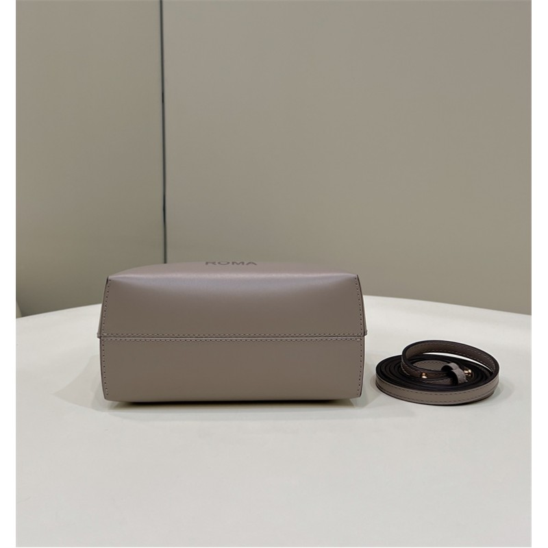 Fendi By The Way Mini Small Boston bag in dove gray leather 