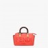 Fendi By The Way Mini Small Boston bag in red leather 