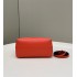Fendi By The Way Mini Small Boston bag in red leather 