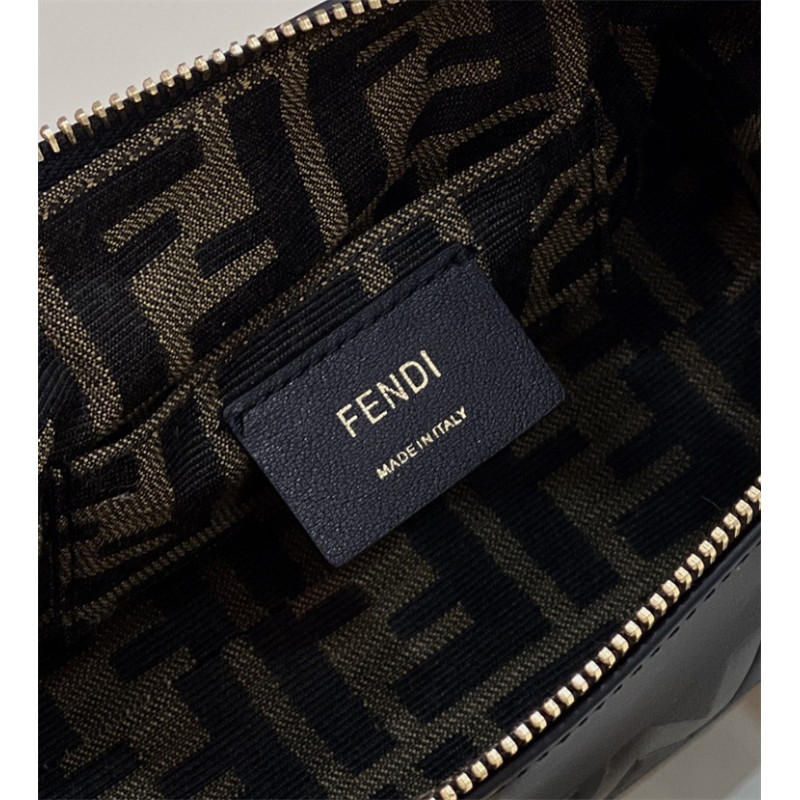 Fendi By The Way Mini Small Boston bag in black leather 