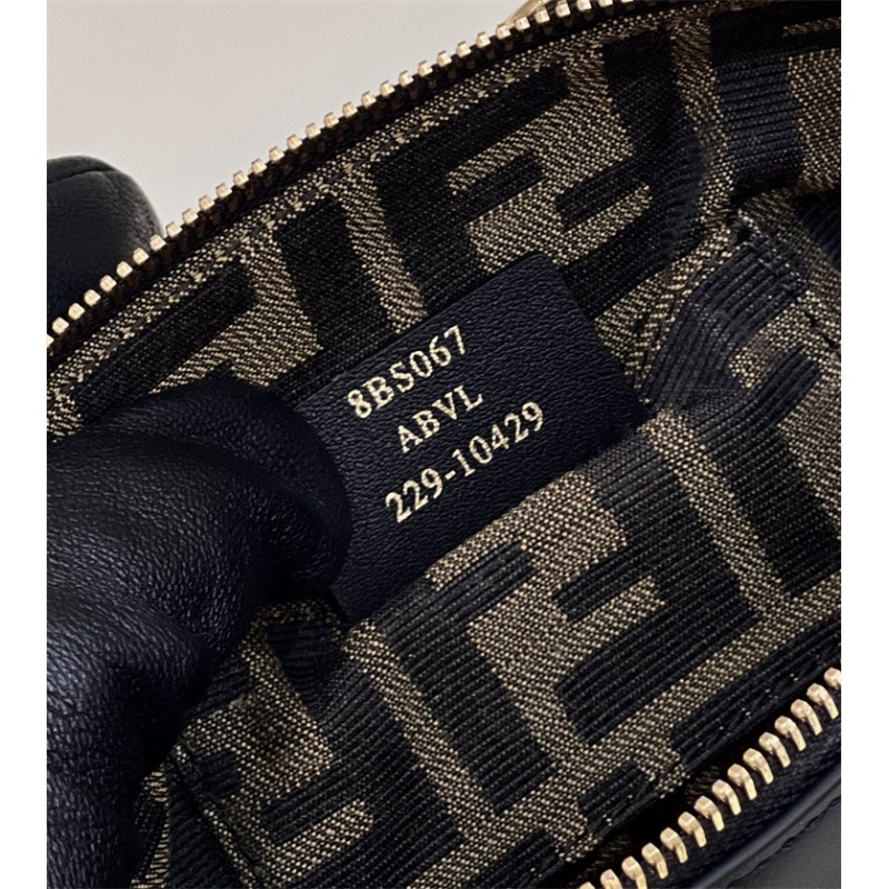 Fendi By The Way Mini Small Boston bag in black leather 