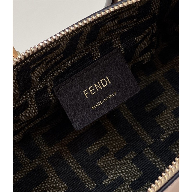 Fendi By The Way Mini Small Boston bag in lighe pink leather 