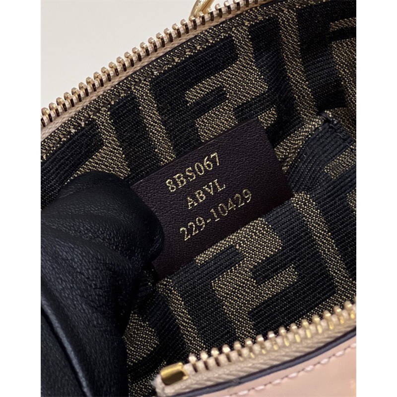 Fendi By The Way Mini Small Boston bag in lighe pink leather 