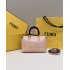Fendi By The Way Mini Small Boston bag in lighe pink leather 