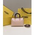 Fendi By The Way Mini Small Boston bag in lighe pink leather 