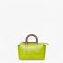 Fendi By The Way Mini Small Boston bag in green leather 