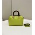 Fendi By The Way Mini Small Boston bag in green leather 