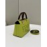 Fendi By The Way Mini Small Boston bag in green leather 