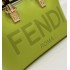 Fendi By The Way Mini Small Boston bag in green leather 