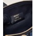 Fendi By The Way Mini Small Boston bag in blue tapestry fabric