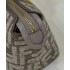 Fendi By The Way Mini Small Boston bag in dove gray tapestry fabric