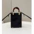 Fendi Mini Sunshine Shopper bag in black leather