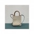 Celine Mini Vertical Cabas In Triomphe Canvas 194372 White