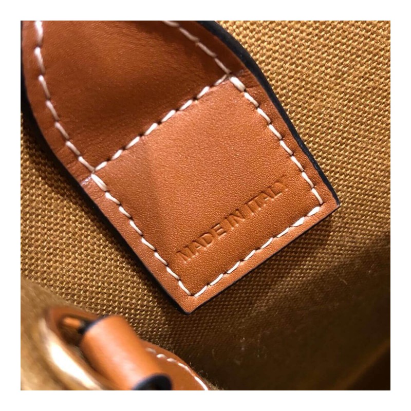 Celine Mini Vertical Cabas In Triomphe Canvas 193302