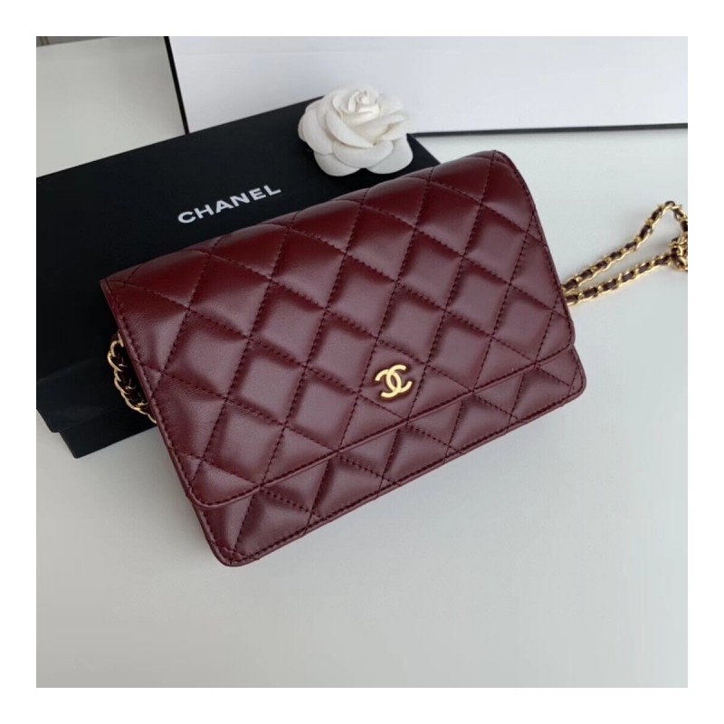 Chanel Classic Lambskin Wallet On Chain WOC AP0250