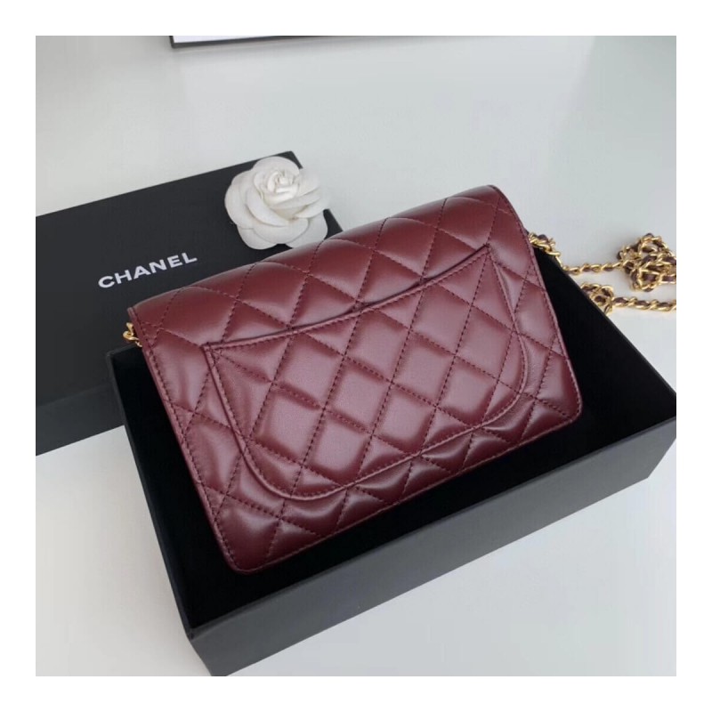 Chanel Classic Lambskin Wallet On Chain WOC AP0250