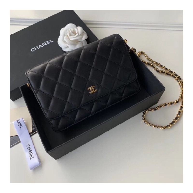 Chanel Classic Lambskin Wallet On Chain WOC AP0250
