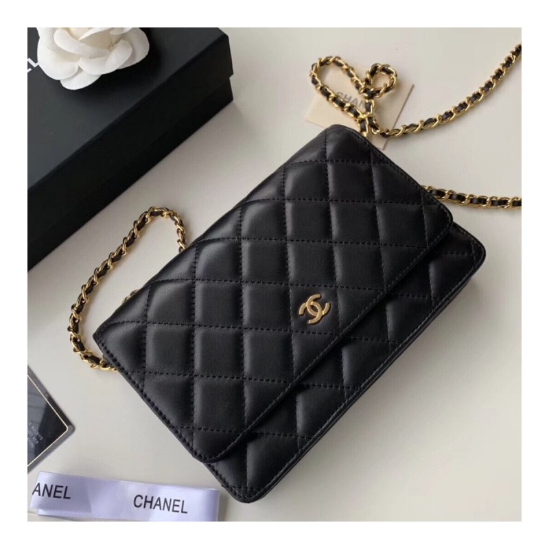 Chanel Classic Lambskin Wallet On Chain WOC AP0250