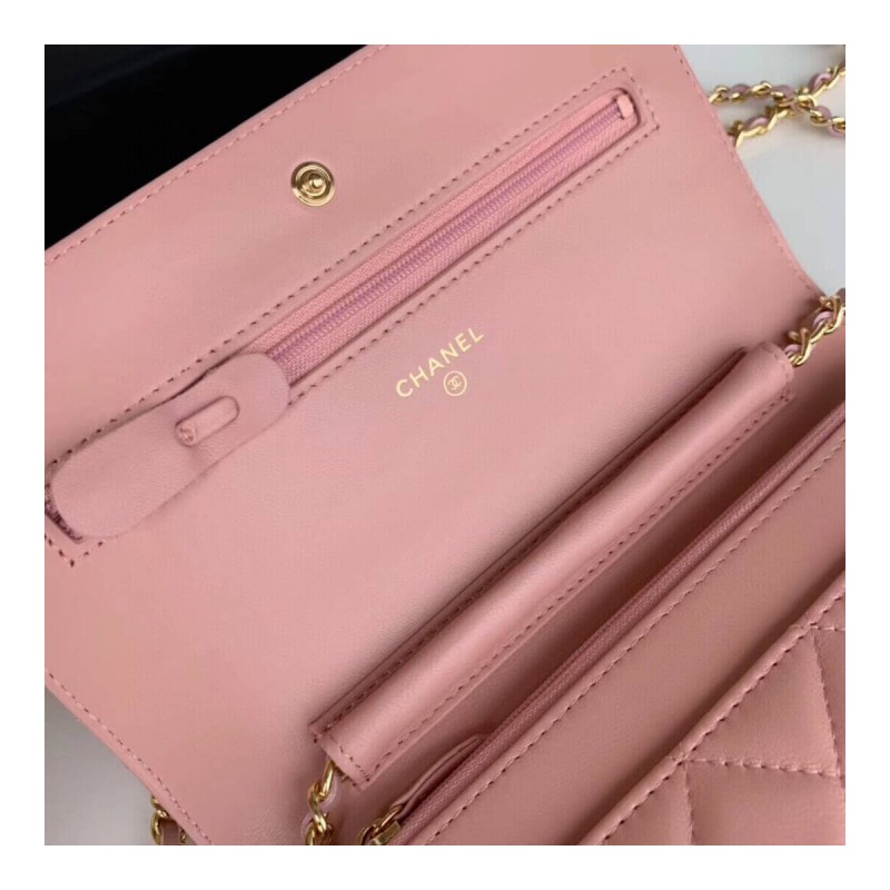 Chanel Classic Lambskin Wallet On Chain WOC AP0250