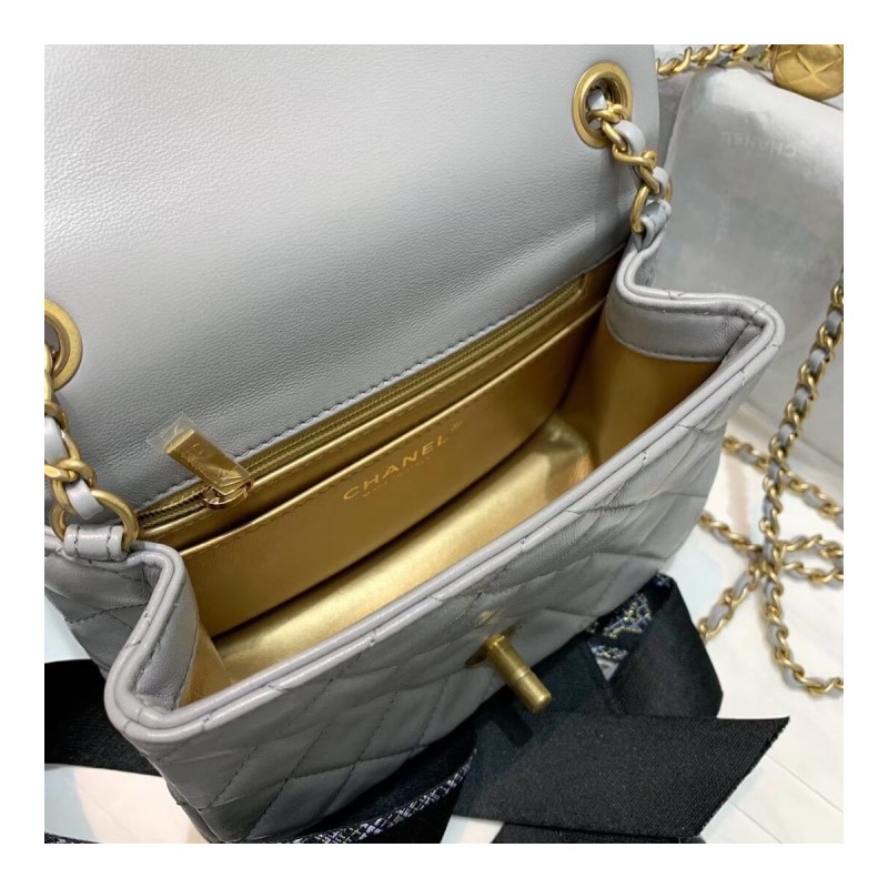 Chanel Lambskin Flap Bag AS1786