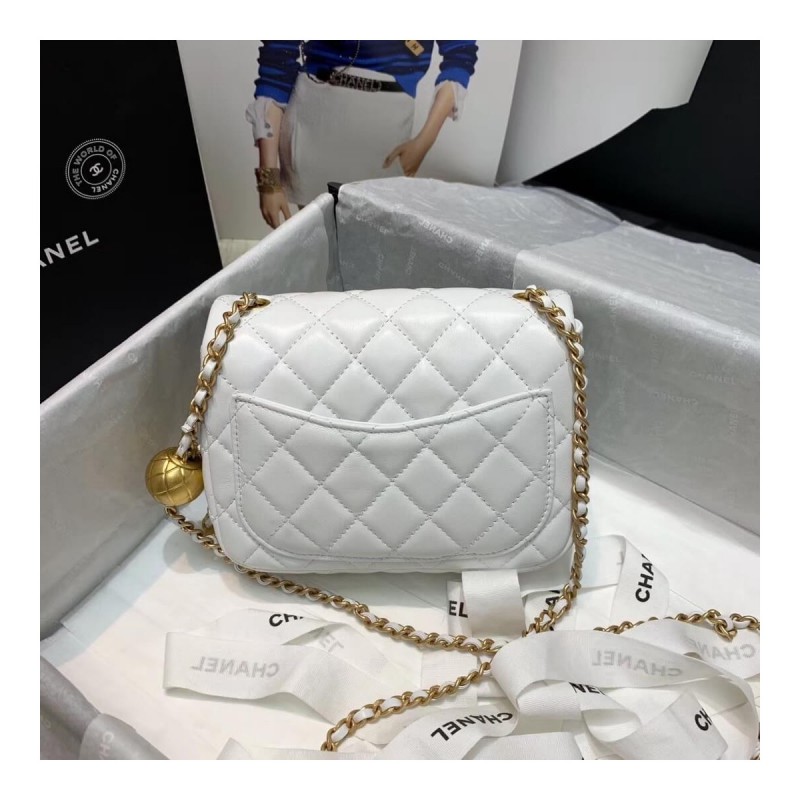 Chanel Lambskin Flap Bag AS1786