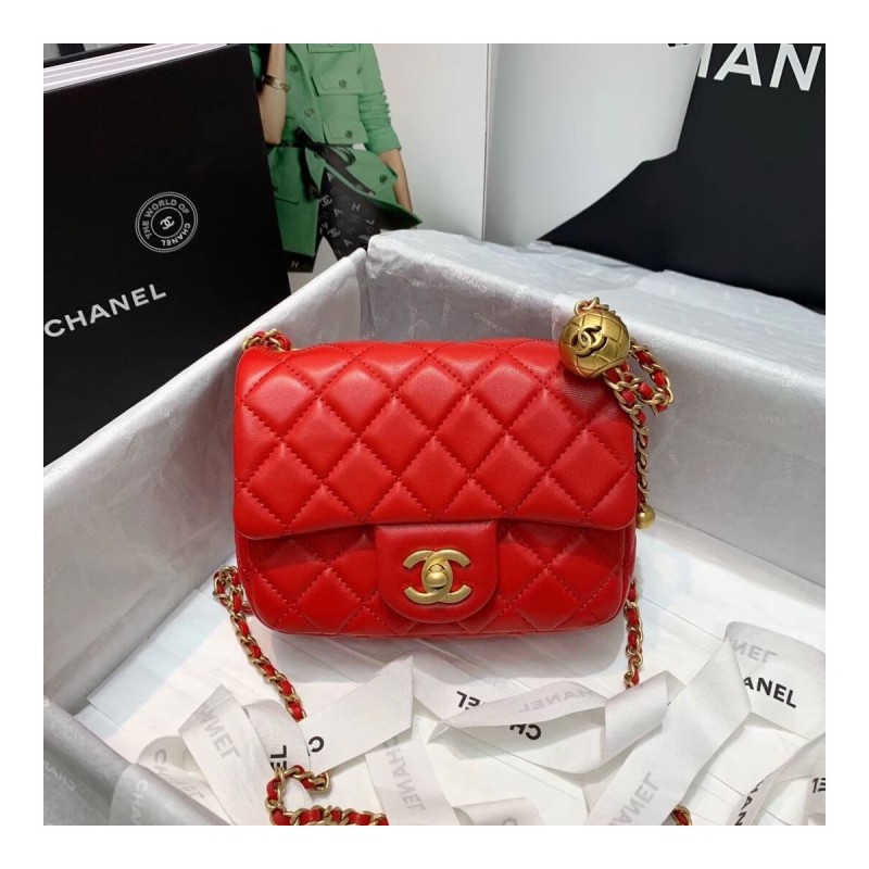 Chanel Lambskin Flap Bag AS1786