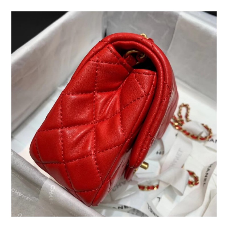 Chanel Lambskin Flap Bag AS1786