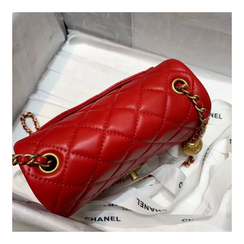Chanel Lambskin Flap Bag AS1786